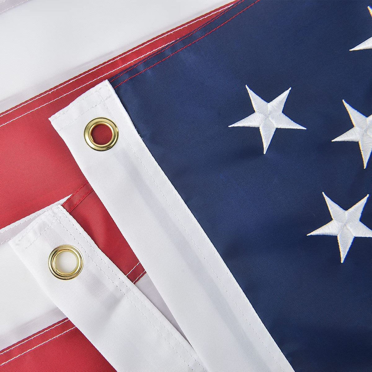 American Flag 4x6 FT, US Flags USA High Wind with Embroidered Stars, Sewn Stripes, Brass Grommets, Durable USA Flag Outdoor Outside