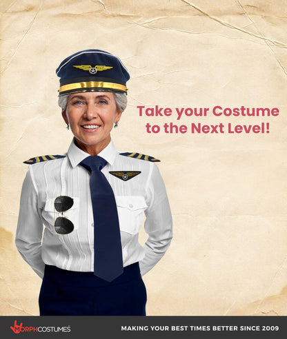 Pilot Hat, Pilot Uniform with Epaulettes, Pilots Costume Accessories Men, Pilots Aviator Costume, Captain Man Costumes
