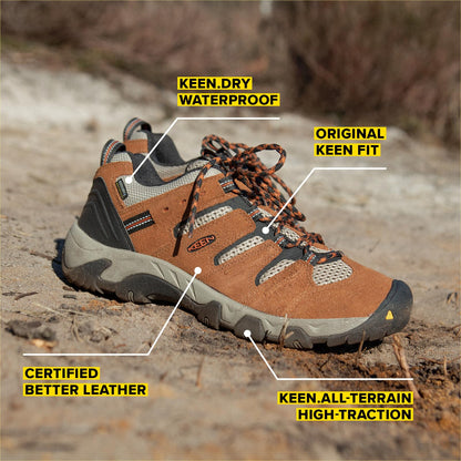 KEEN Men's Headout Low Height Waterproof All Terrain Hiking Shoes