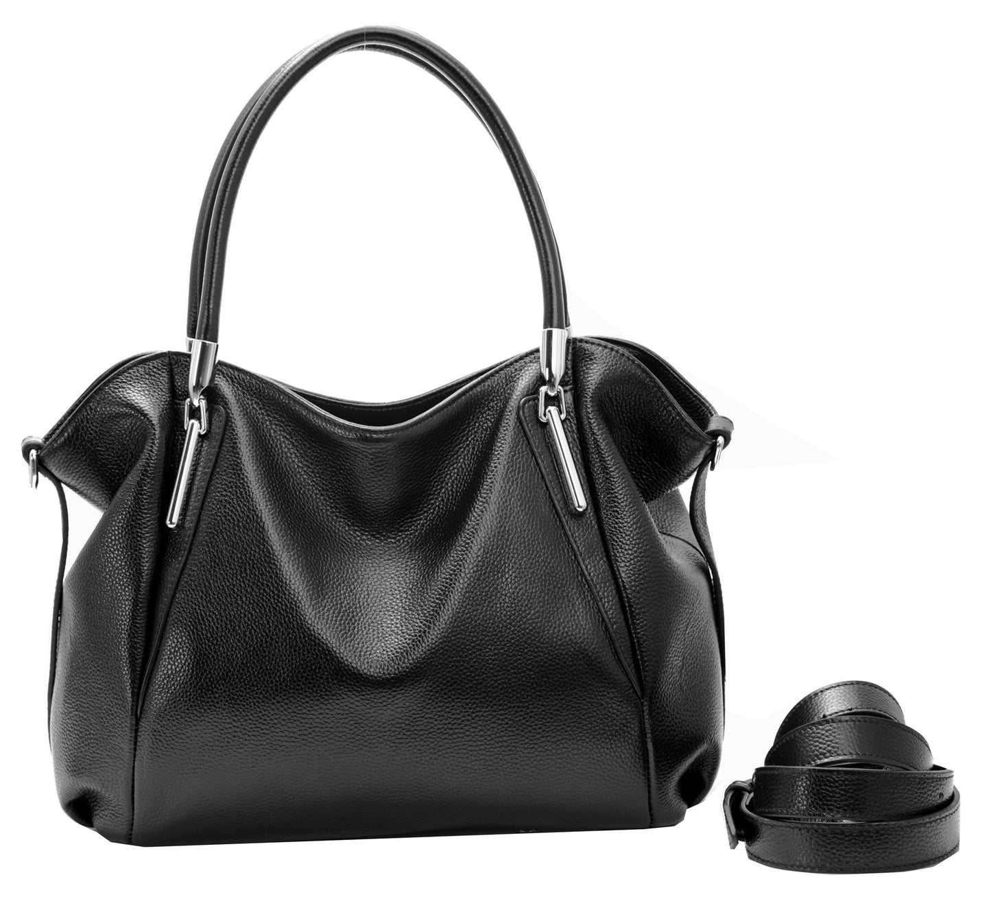 HESHE Purse for Women Shoulder Bags Tote Handbags Designer Fashion Purses and Handbags Hobo Satchel Bag Top Handle Bags (Black)