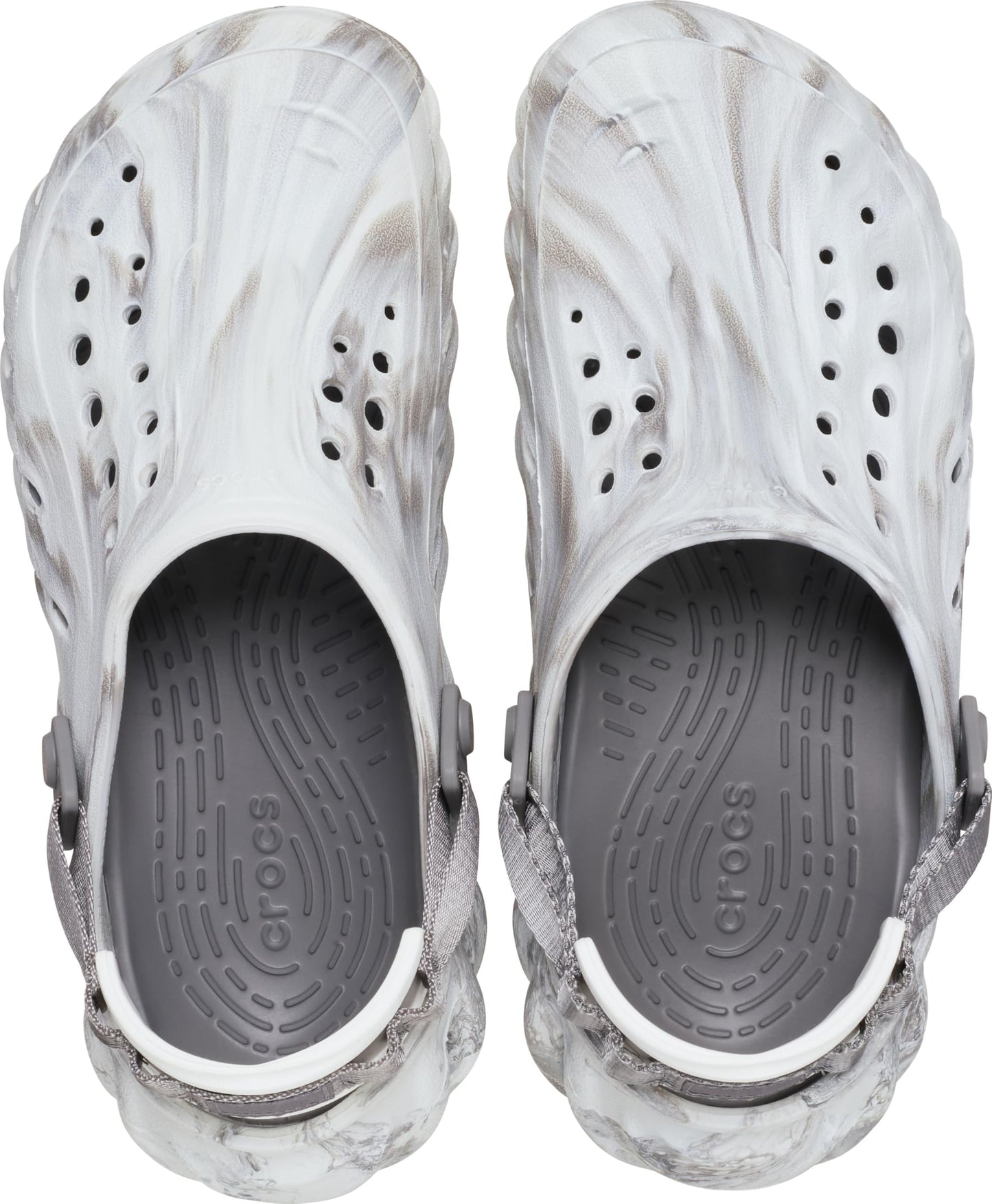 Crocs Unisex-Adult Echo Clogs, Moonlight/Multi, 9 Women/7 Men