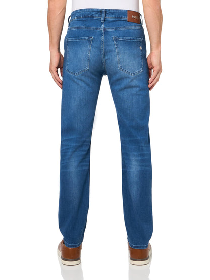 BOSS, H-Delaware Slim Fit Denim Jeans, Medium Blue, 32 32