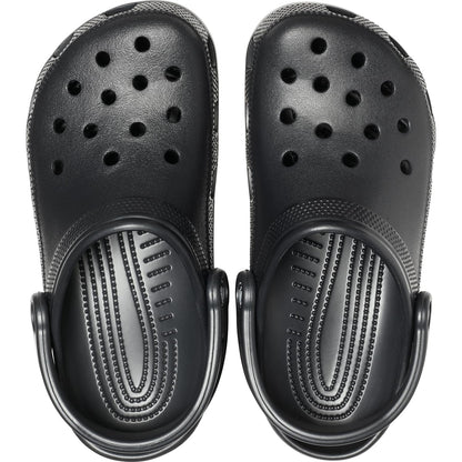 Crocs Unisex-Adult Classic Clogs, Black, 9 Women/7 Men