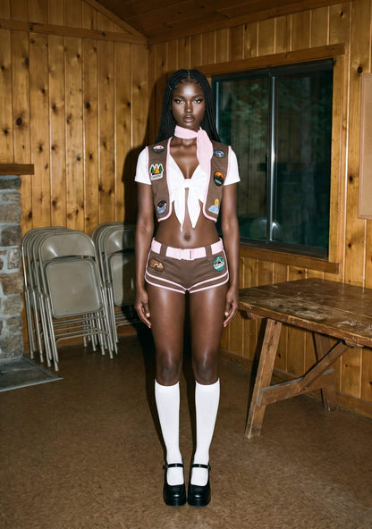 Dolls Kill Camp Scout Costume Set by Trickz N' Treatz, XX-Small