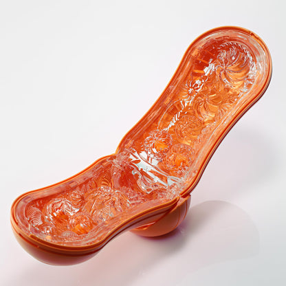 TENGA FLIP ORB Sunset Orange Reusable Toy Easy to Clean Male Masturbator, Fully Waterproof