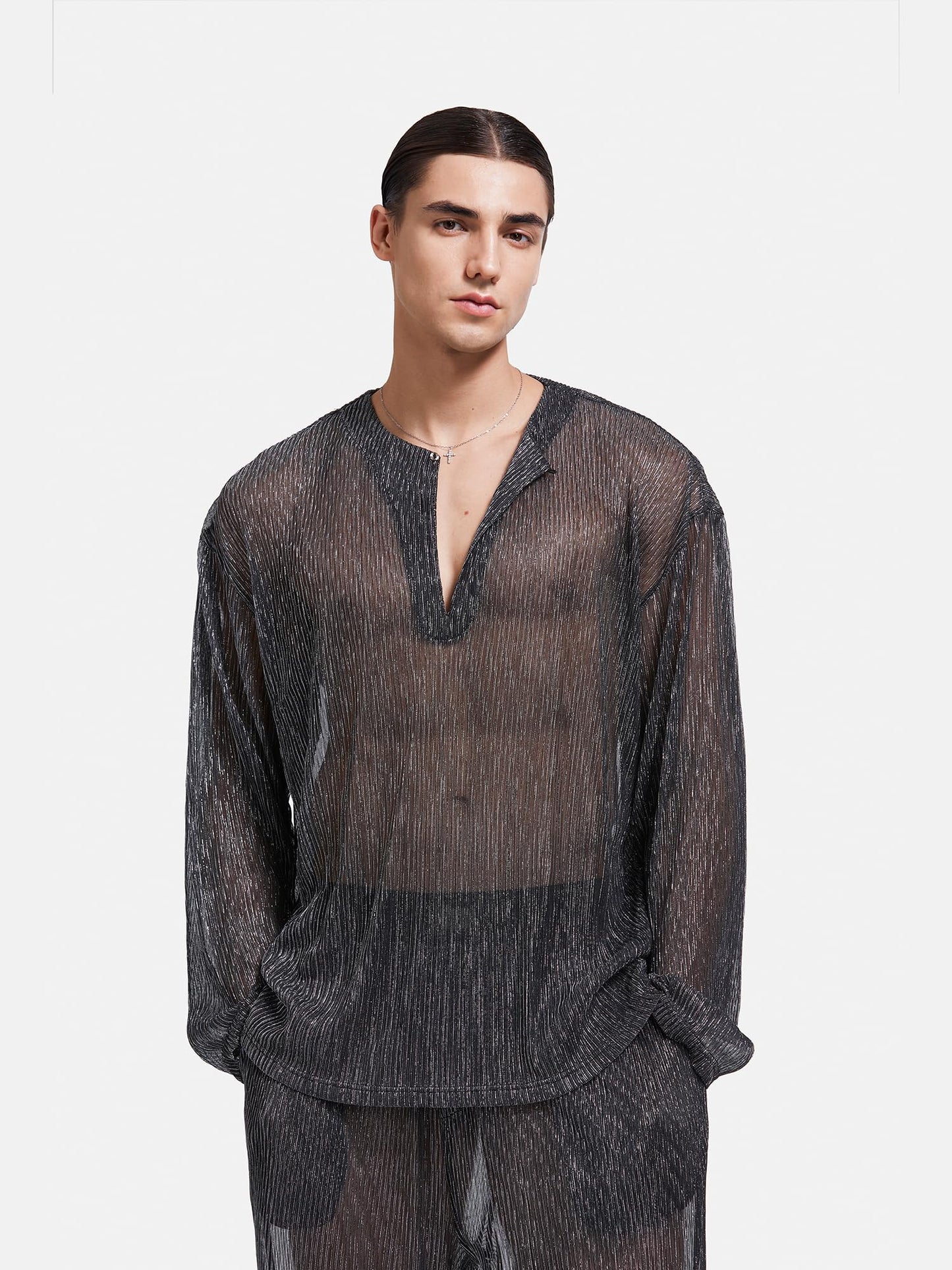 TOMATOPAPA Men's Black Pajamas