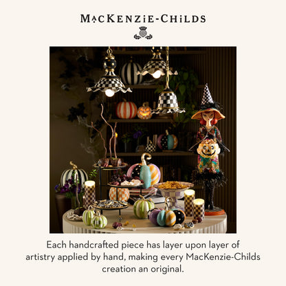 MACKENZIE-CHILDS Resin Pumpkin, Mini, Patchwork Spice