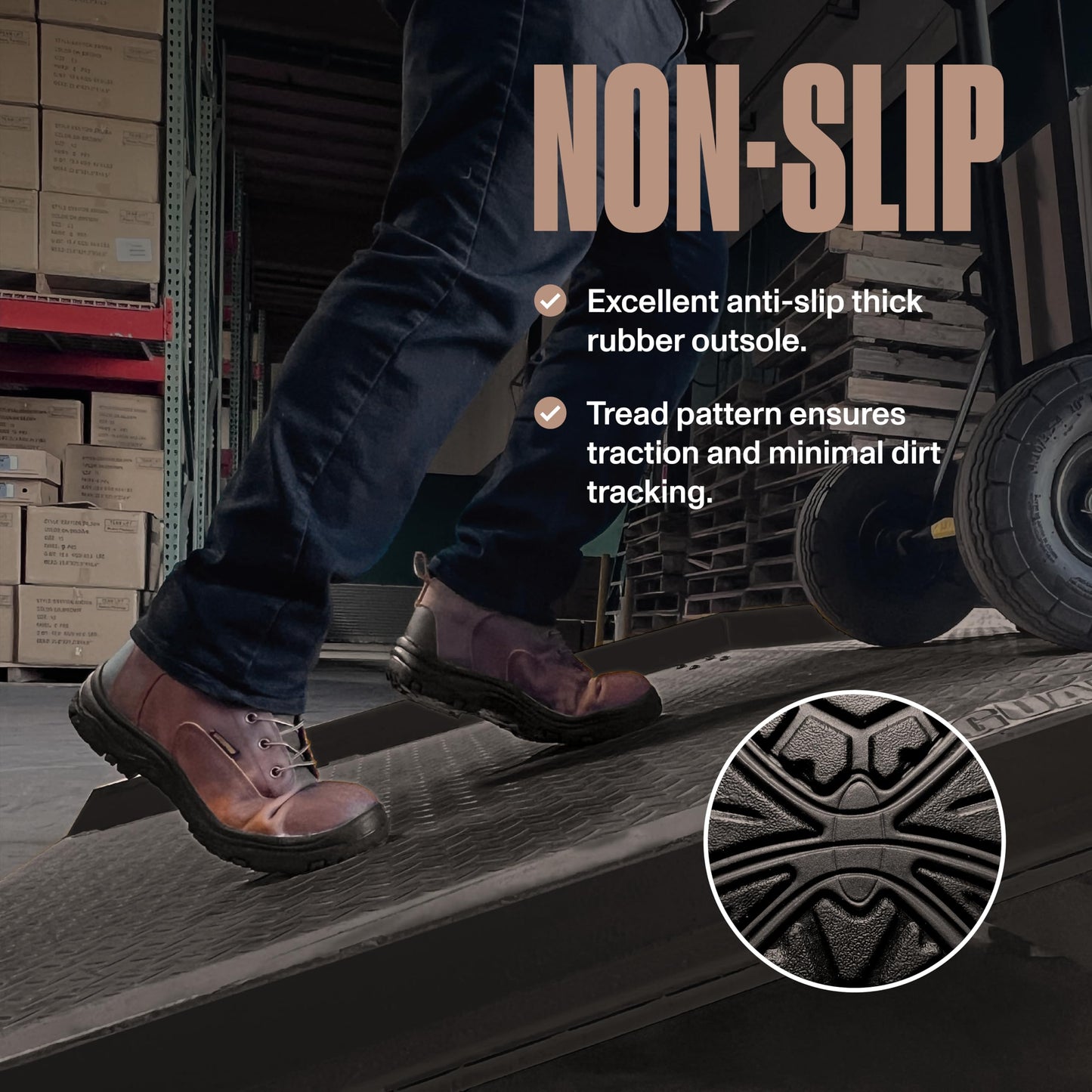 EVER BOOTS Waterproof Work Boots for Men, Hiking, Zapatos de Trabajo (6, Dark Brown)