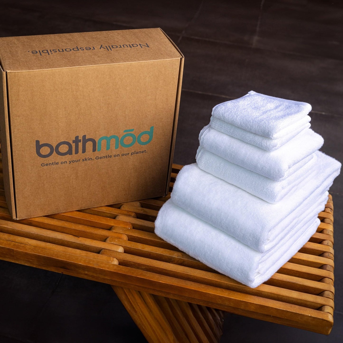Luxury Bath Towel Set - 6 Pieces, Ultra Plush, GOTS Certified Organic - 2 Bath, 2 Hand, 2 Washcloths - Turkish Cotton Towels, Hotel Quality Towels, White Luxury Towel