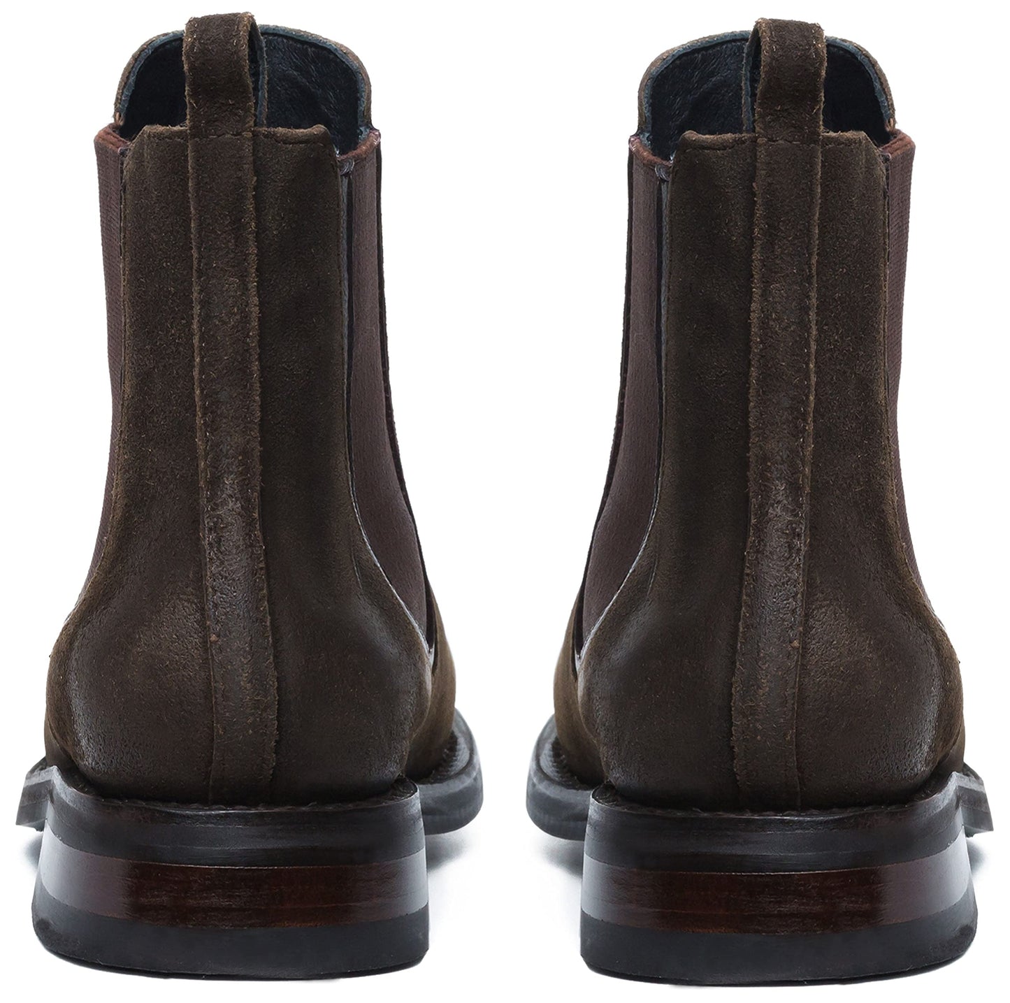 Thursday Boot Company Men's Duke Chelsea Leather Boot, Dark Olive Suede, 10.5