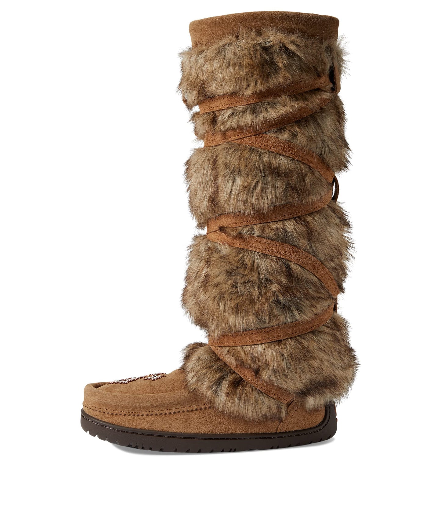 Manitobah Mukluks Tall Wrap Oak/Chene Suede 2 8 M