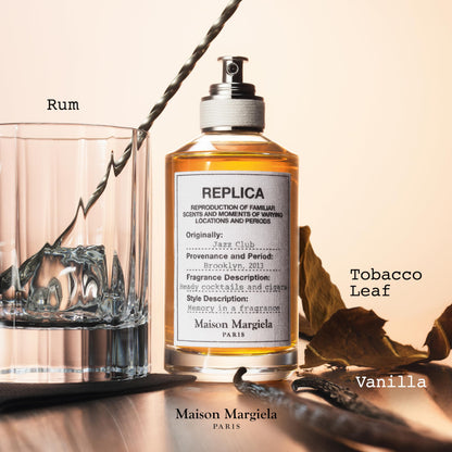 Maison Margiela - Replica - Jazz Club Eau de Toilette - Warm & Spicy Scent - With Vanilla, Rum Accord, & Tobacco - 3.4 Fl Oz
