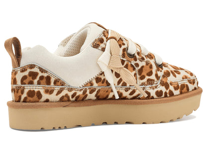 UGG Women's Lo Lowmel Plains Sneaker, Felicity Leopard Jasmine, 5