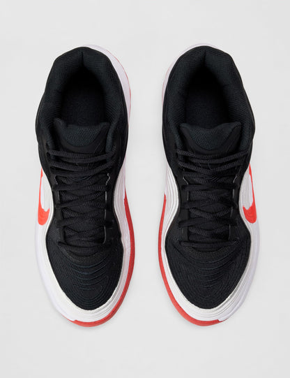 Nike Men's Precision 8 Mid Basketball Shoes, Black/Bright Crimson-White, 11