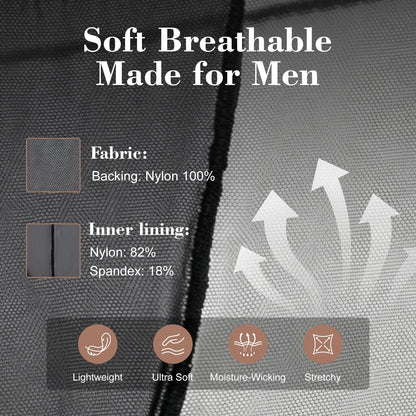 BSZN Men's Sexy Boxer Shorts, Black Floral Lace Embroidery Side Tie Adjustable Waist Sheer Mesh Contoured Pouch Ultra Thin Sexy Lingerie