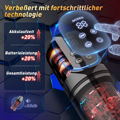Masturbieren für Männer Masturbator Zungenleck 12s Penispumpe, Sex Spielzeug für die Männer 7 Saugen Rotierend Teleskopfunktion Taschenmuschi, Masturbatoren Vergrößerer APP Control Sex Toys