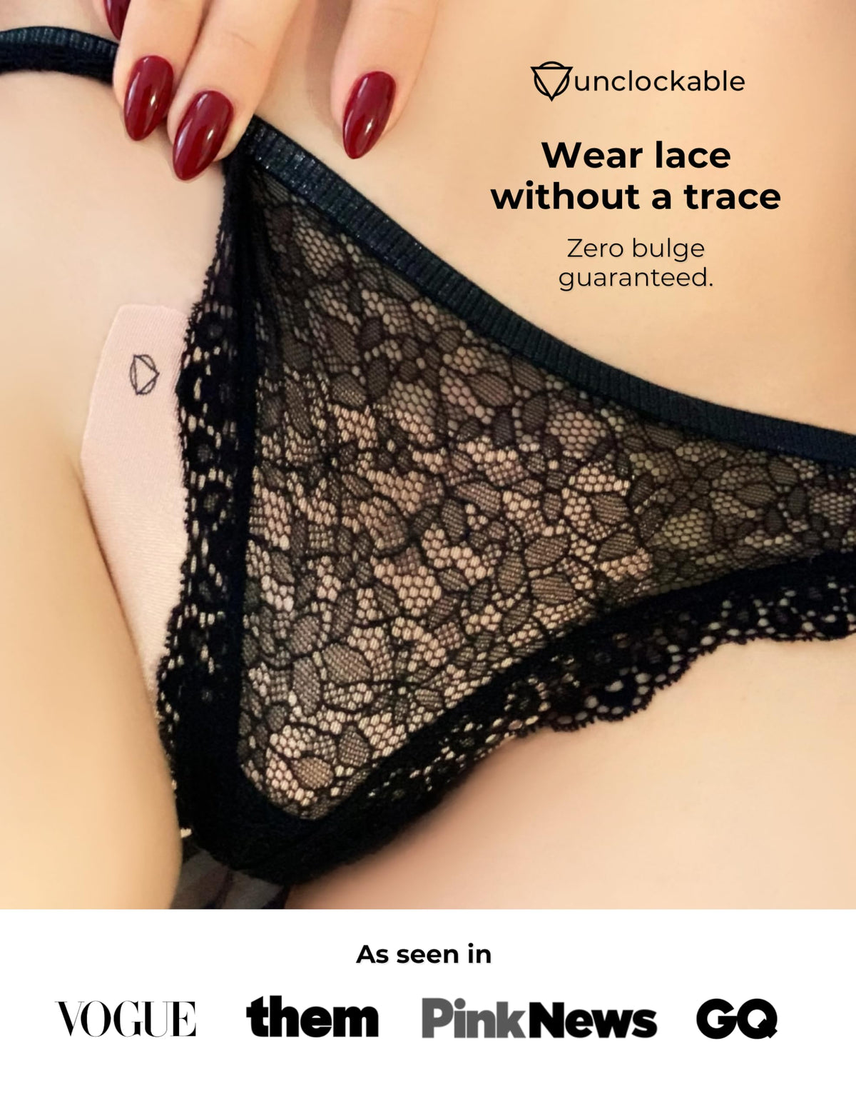 Unclockable Tuck Kit® 2 | All-Day Safety | 7 Swim-Proof Tucks | Transgender, NB, Drag Queens, Crossdressing - Gaff Alternative Beige