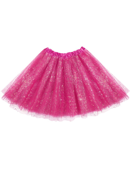 sissy - Femboy - Crossdressing - 3 Layers Tutus for Women Adult, Classic Elastic Tulle Tutu Skirts Tutu (Rose Pink)