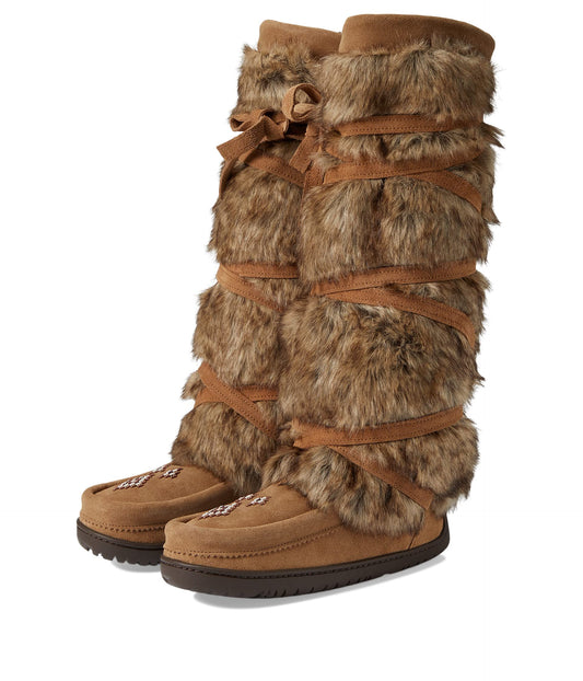 Manitobah Mukluks Tall Wrap Oak/Chene Suede 2 8 M