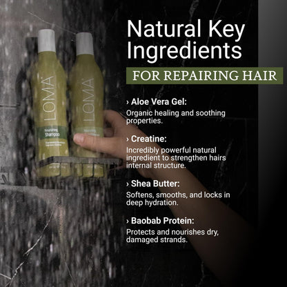 LOMA Nourishing Shampoo and Nourishing Conditioner (DUO PACK) 33 Ounce (Liter)