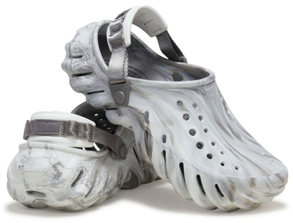 Crocs Unisex-Adult Echo Clogs, Moonlight/Multi, 9 Women/7 Men