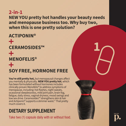 Hot- Hormone-Free Menopause & Beauty Support Supplement 30 Capsules