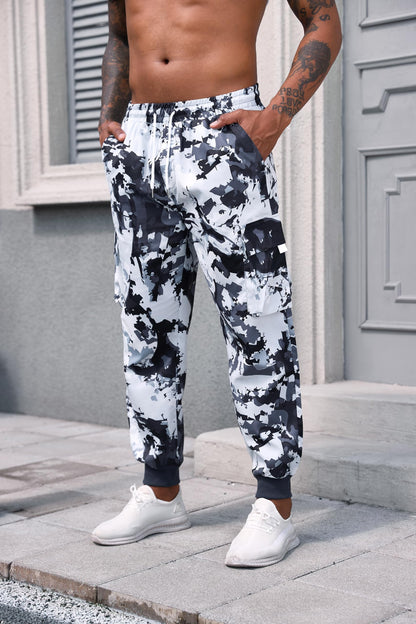 ZAFUL Men's Cargo Pants Drawstring Elastic Flap Pocket Street Baggy Pants Sweatpants
