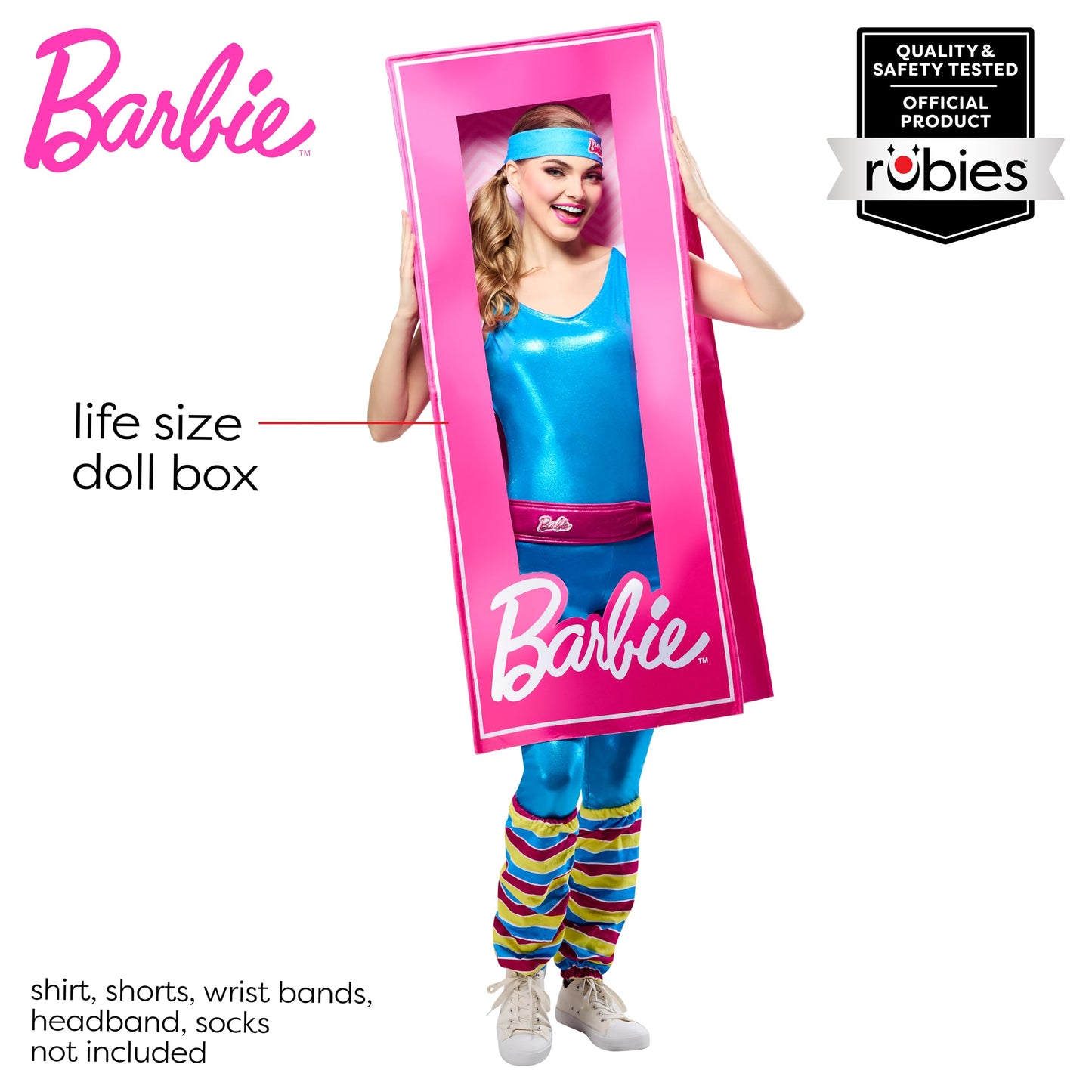Rubies Barbie: Barbie Doll Box Costume for Adults, Women's One Size