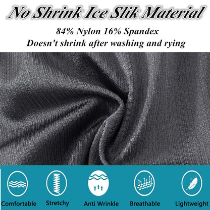 Mens Low Rise Underwear Briefs- Sexy Enhancing Big Pouch Ice Silk Bulge Pouch - Large Size