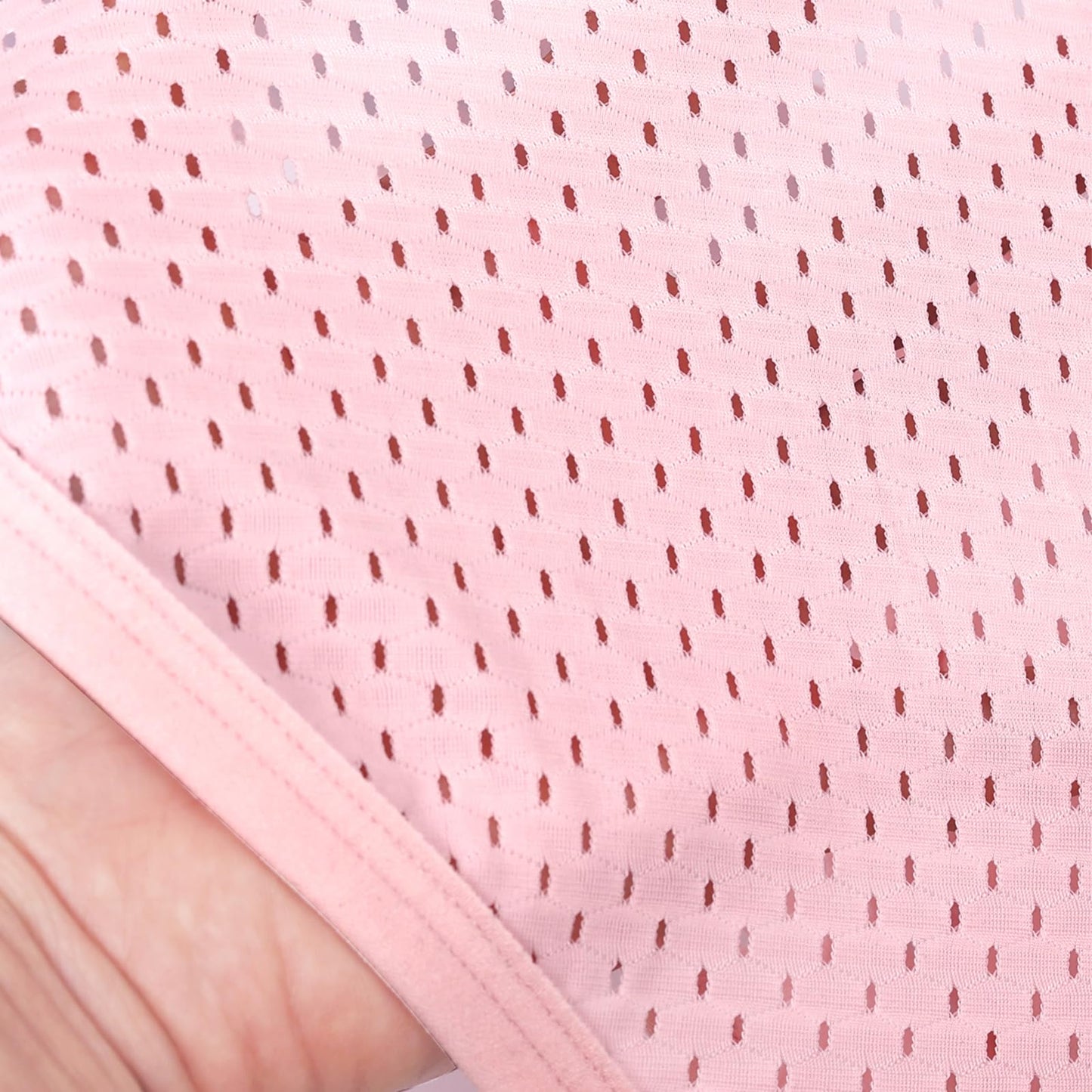 WEIMZC Ice Silk Men’s Sexy Thong Underwear – Breathable Mesh G String with “Sweet” Embroidery, Soft Sexy Lingerie Briefs for Men（DPink-M）