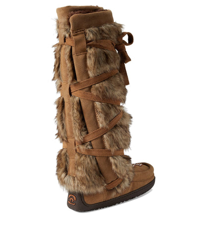 Manitobah Mukluks Tall Wrap Oak/Chene Suede 2 8 M