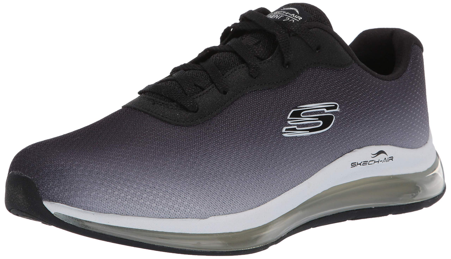 Skechers womens Skech-air Element 2.0 Sneaker, Black/White, 9.5 Wide US