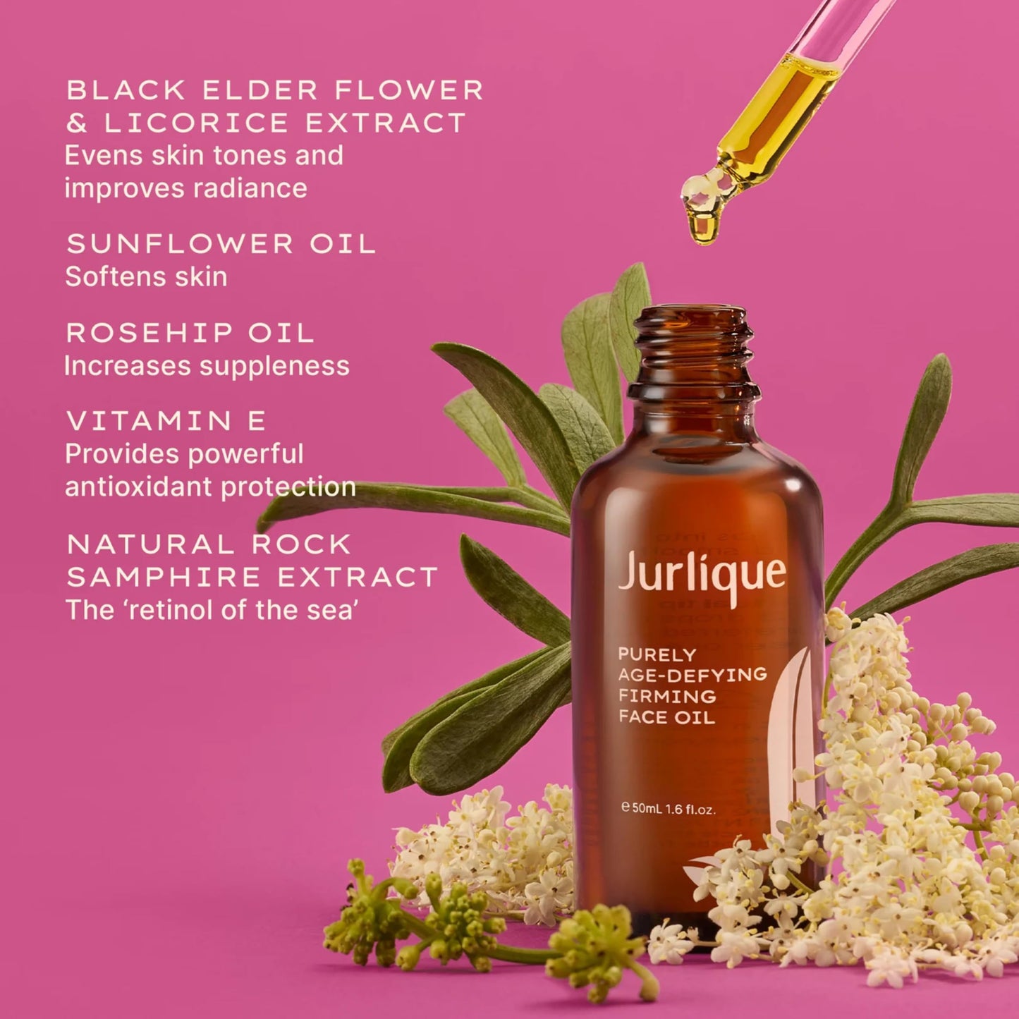 Jurlique Purely Age-Defying Firming Face Oil Anti-Aging Serum, 1.6 Fl Oz (Pack of 1)