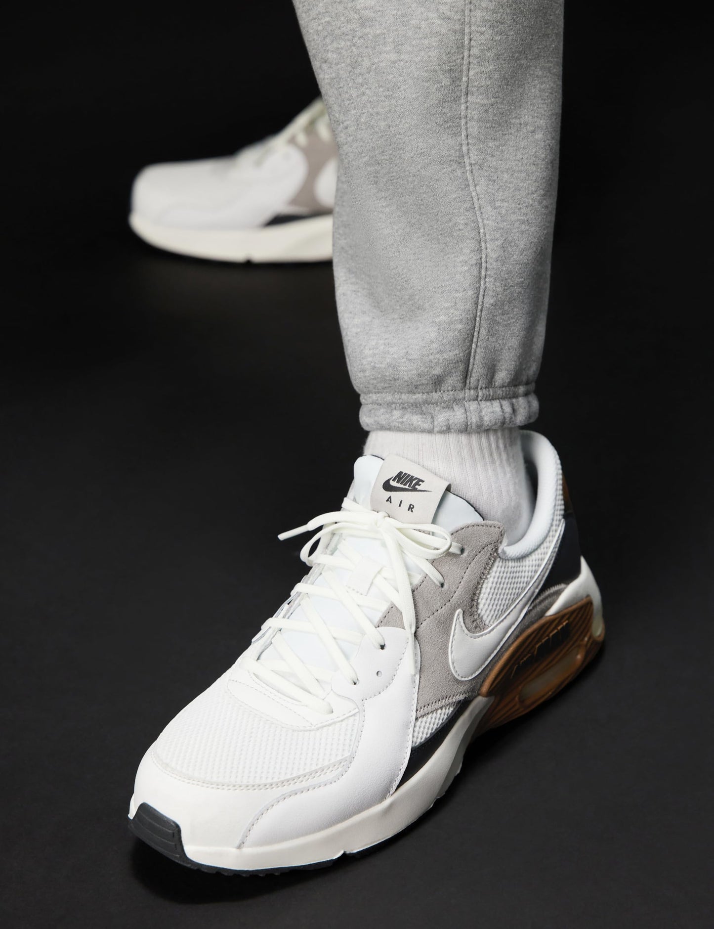 Nike Men's Air Max Excee Shoes, Summit White/Summit White-Light British Tan, 11