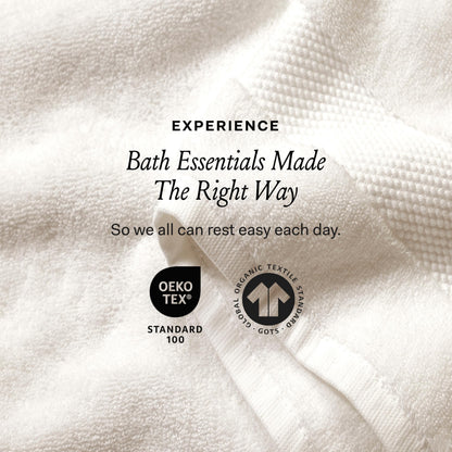 BOLL & BRANCH Plush Bath Sheet Set - White - 6 Piece - Includes 2 Oversized Bath Sheets, 2 Hand Towels & 2 Washcloths - 100% Organic Cotton - Ultra Soft & Luxurious - Quick Absorbing