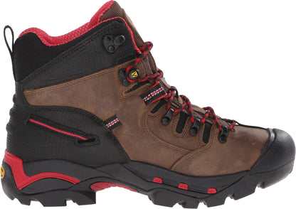 KEEN Utility Pittsburgh (Steel Toe) Bison/Red 10.5 D (M)
