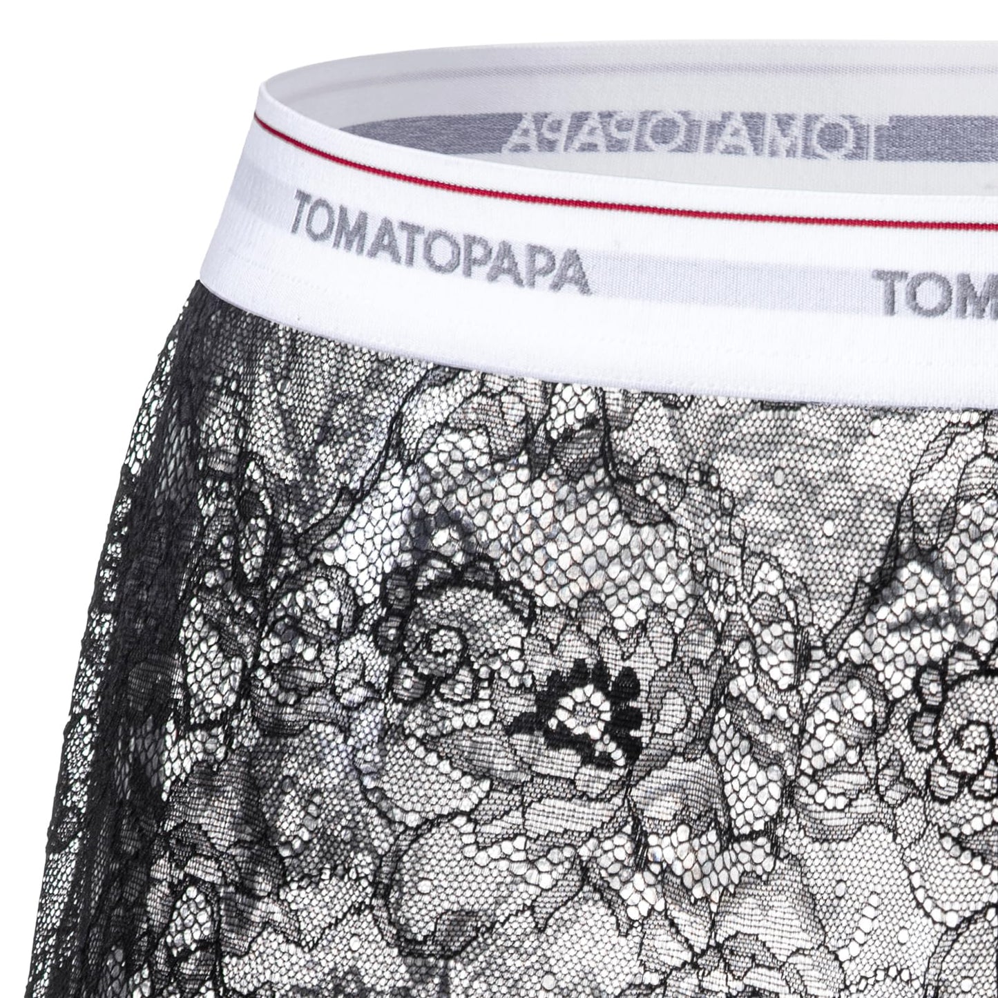 TOMATOPAPA Men's Italian Style Lace Boxer Briefs, Loose See-Through Mesh Underwear, Breathable and Quick-Drying Casual Athletic Boxer Briefs, Suitable for Daily, Leisure and Sleeping Wear