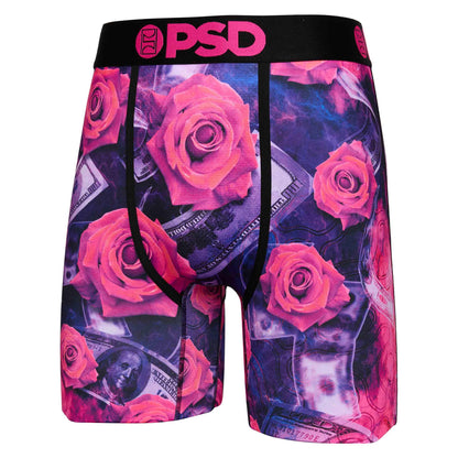 PSD Underwear Men's Floral High Boxer Brief 3 Pack, Multi, L