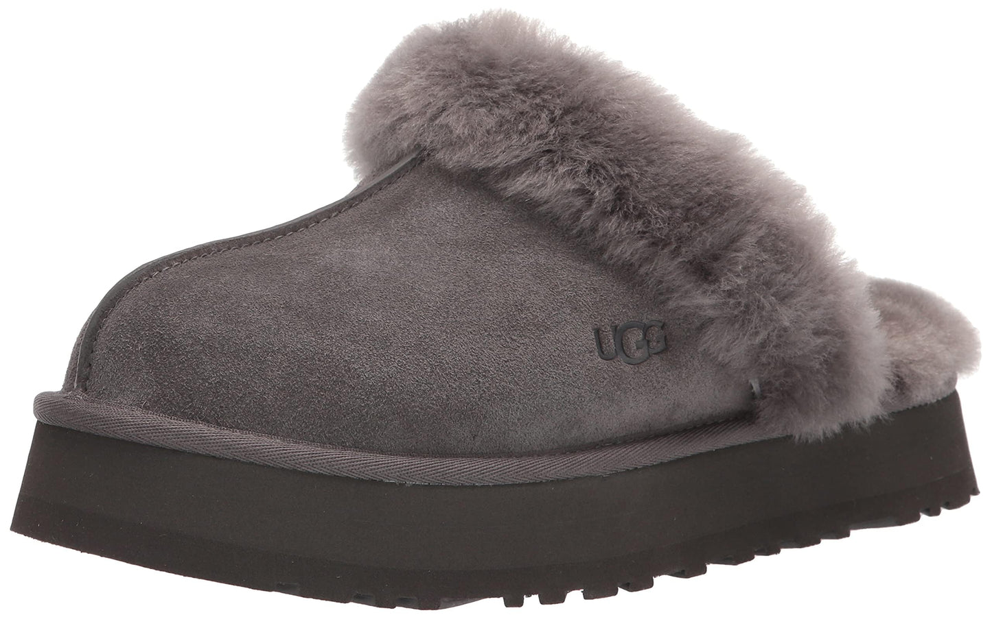 UGG Women's Disquette Slipper, Charcoal, 7