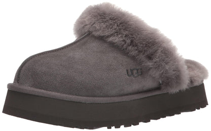 UGG Women's Disquette Slipper, Charcoal, 7