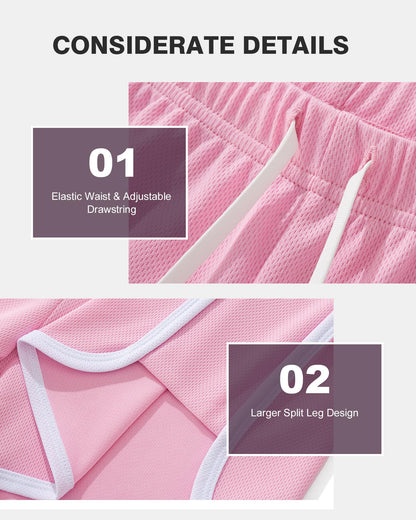 Pink Men's Mesh Shorts Vintage Gym  Pink