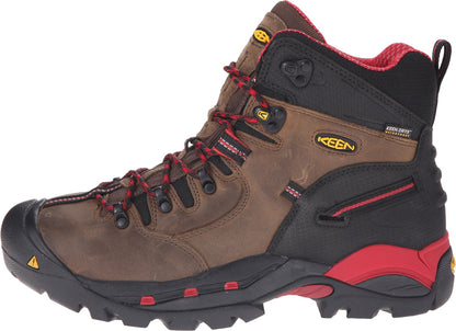 KEEN Utility Pittsburgh (Steel Toe) Bison/Red 10.5 D (M)
