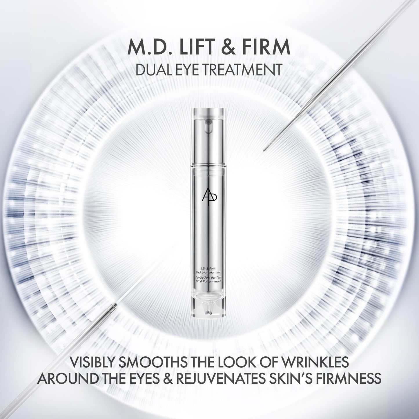 AP Beauty (by AMOREPACIFIC) M.D. Lift & Firm Dual Eye Treatment 15 mL/0.50 fl. oz., Advanced Firming Eye Cream, Reduces Puffiness, Dark Circles, Wrinkles, Luxury Skincare