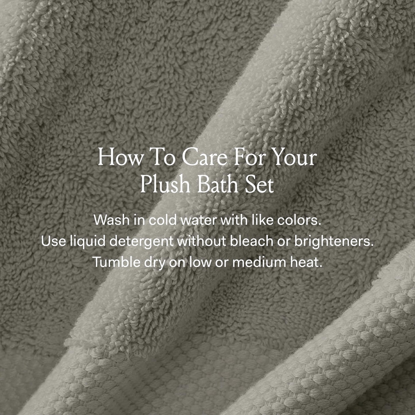 BOLL & BRANCH Plush Bath Sheet Set - Stone - 6 Piece - Includes 2 Oversized Bath Sheets, 2 Hand Towels & 2 Washcloths - 100% Organic Cotton - Ultra Soft & Luxurious - Quick Absorbing