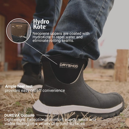 Dryshod Evalusion Lightweight Men's Waterproof Ankle Boot Black Size 7