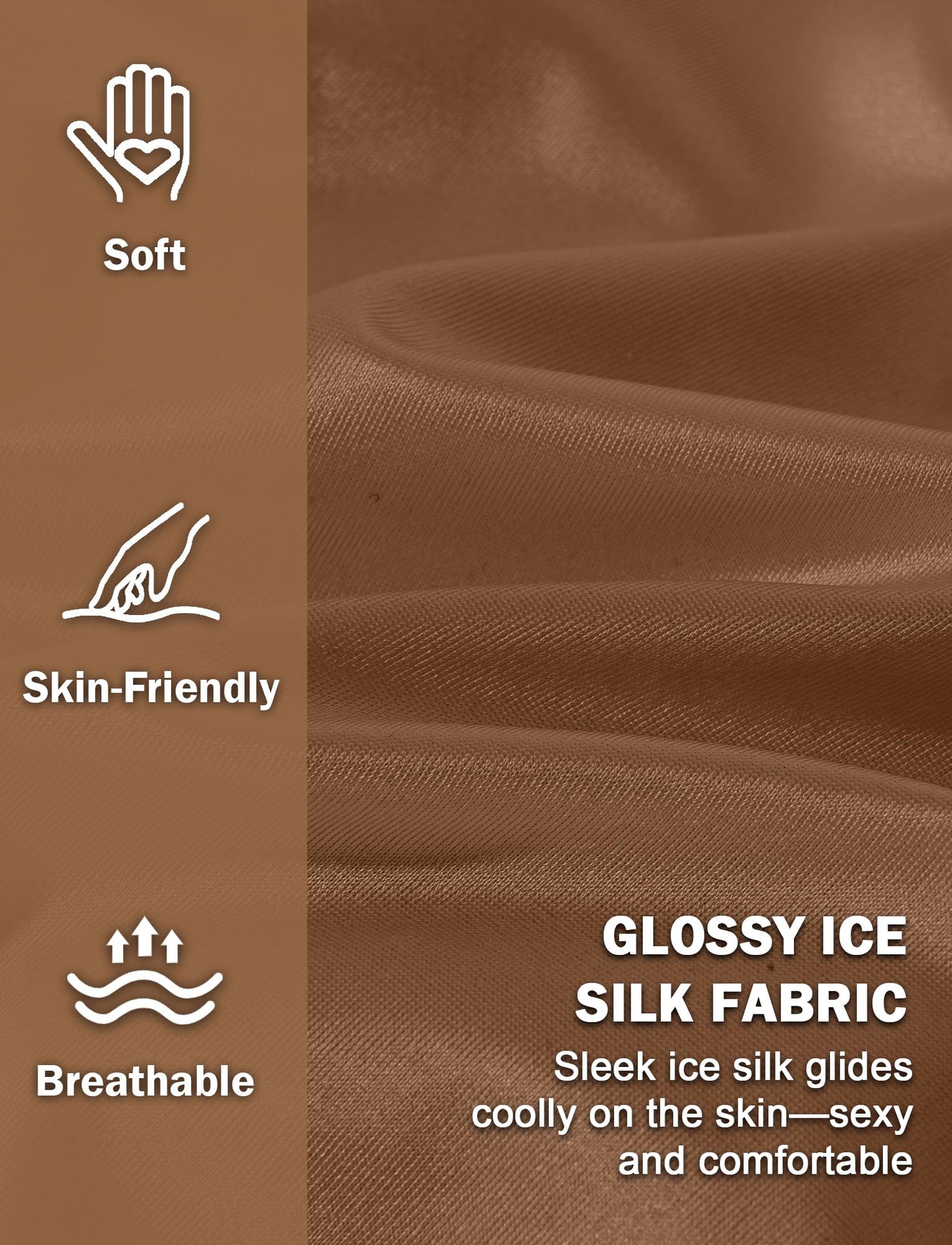 Men's Sexy Bikini Briefs Comfortable Nylon Underwear 3D Bulge Pouch Underpants Clear Strap Thong Low Rise Stretch Panties Brown L