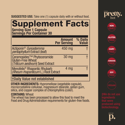 Hot- Hormone-Free Menopause & Beauty Support Supplement 30 Capsules