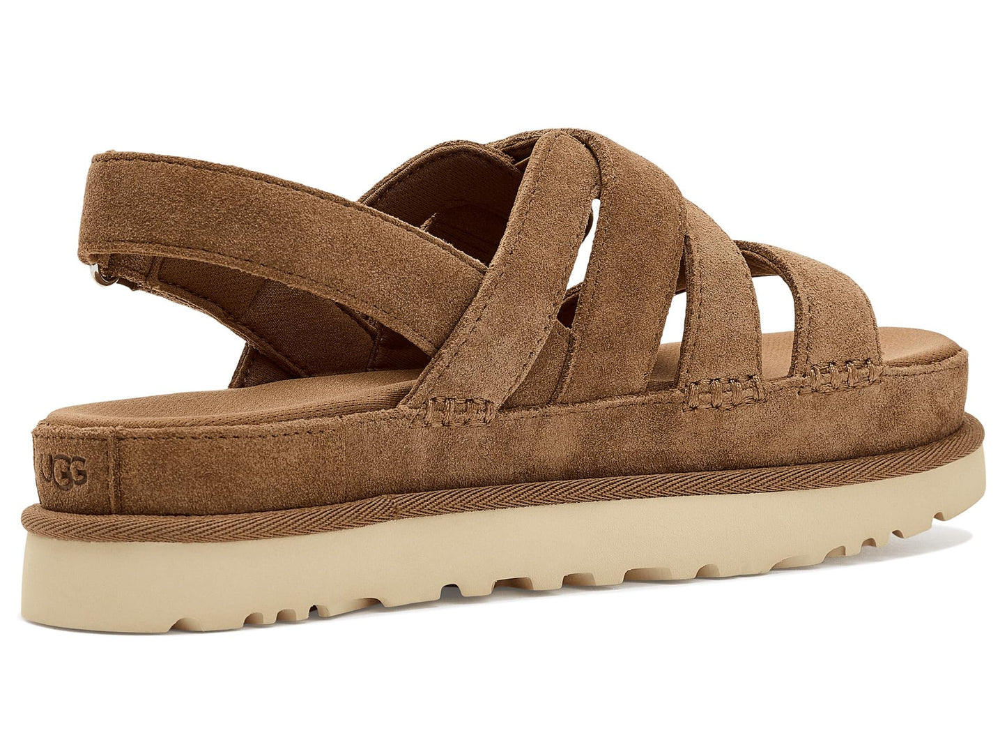 UGG Women's Goldenstar Gleam Sandal, Chestnut, 8.5