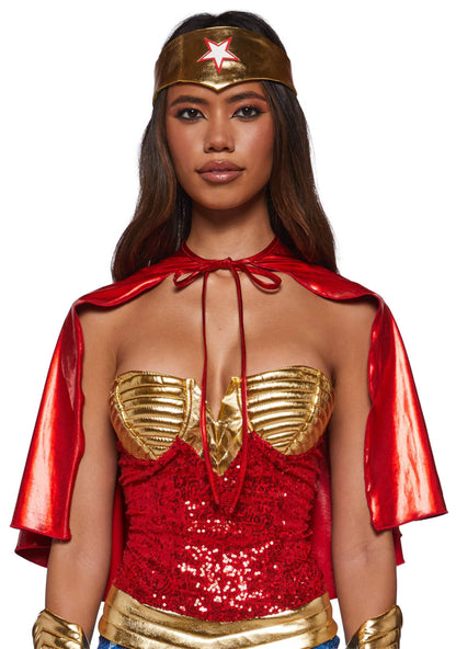 Dolls Kill Warrior Hero Costume Set by Trickz N' Treatz, XX-Small