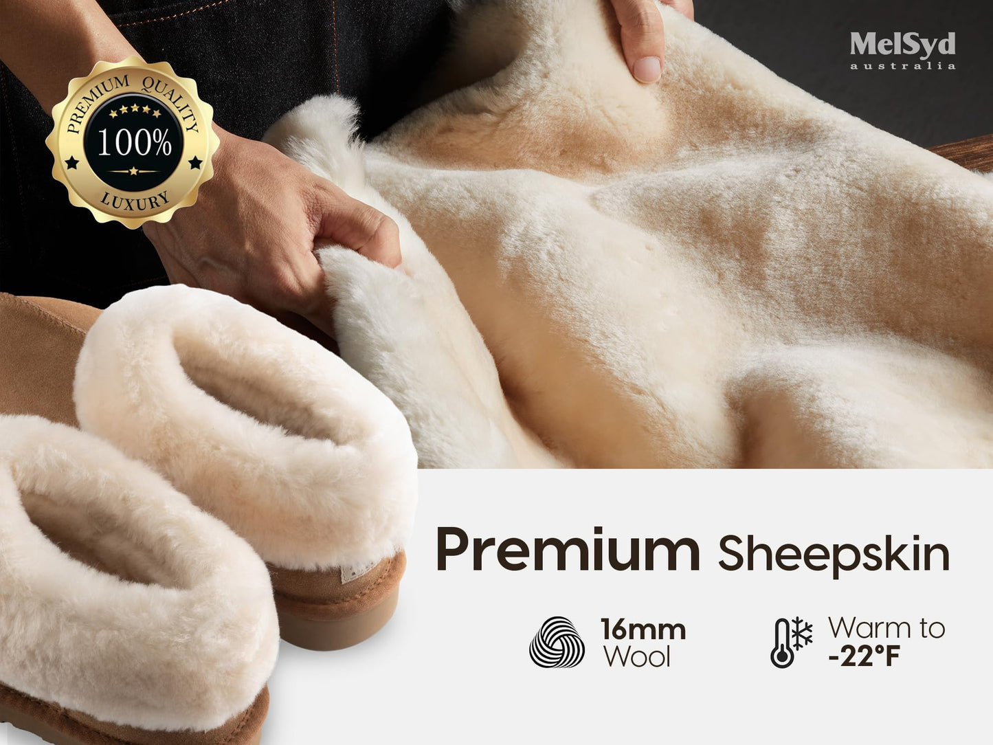 Sheepskin Slippers Womens with Arch Support: 100% Australian Shearling Lining & GEL Plantar Fasciitis Insoles - Thermal Winter Moccasin Boots for Men,Moms Nurses Indoor Outdoor - Chestnut Size 9